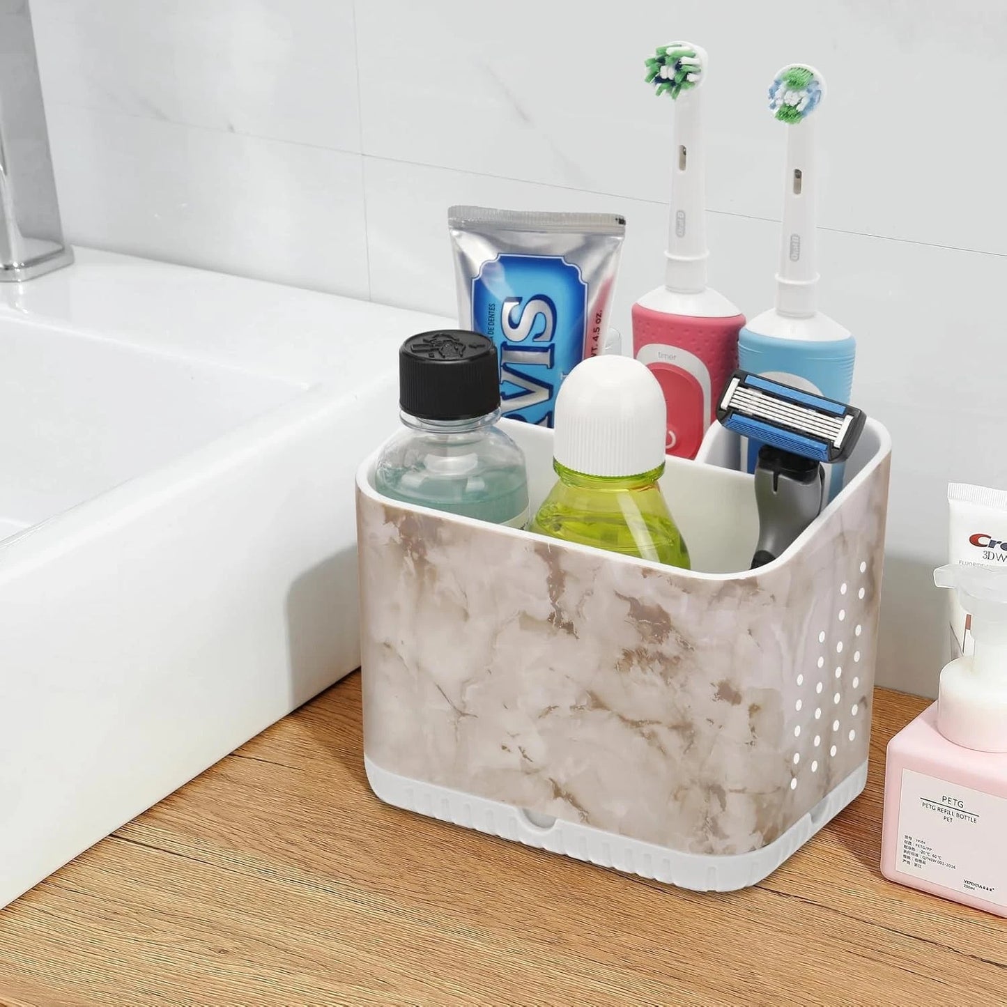 Toothbrush Holders for Bathrooms, Kids Electric Toothbrush and Toothpaste Holder